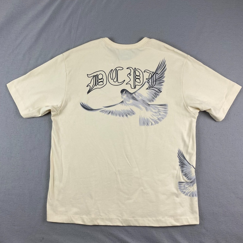 DCPL 12 Dove Mens T shirt XL Embroidered Streetwear Heavyweight